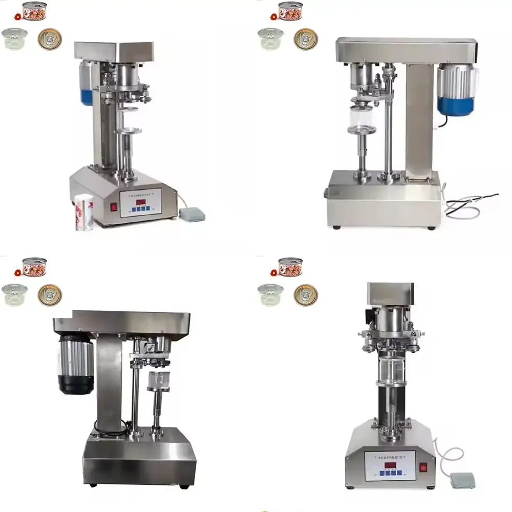 

Customizable popularLatest Design Can Cooked Food Packing Sealer Automatic Tin Can Seamer Machine