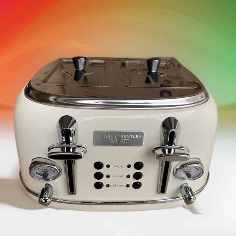 Export Four Pieces Fully Automatic Multifunctional Toaster Toaster Toaster Driver Home Toast Breakfast Maker Vintage