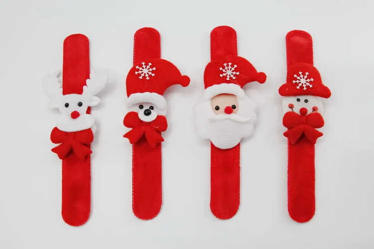 1/10Pcs Hot Sale Christmas Clap Circle Toys Hand Ring Ornaments Christmas Pop Circles Christmas Decorations Random Pattern view 3