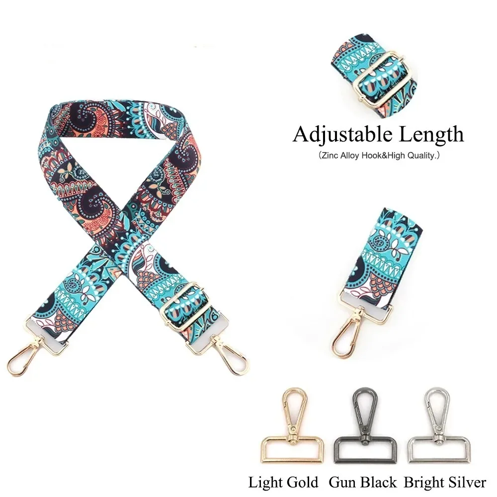 Bag Strap Crossbody Detachable Full-colour Printing Sling Shoulder Strap Holding Strip Adjustable Length Replaceable Bag Band