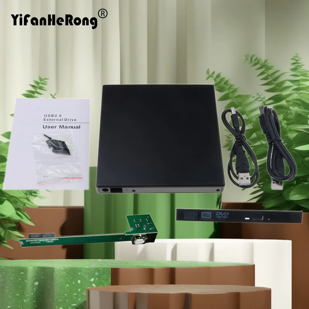 Caja Externa para Unidad Óptica, Carcasa Móvil para DVD/CD-ROM, Caja SATA de 12.7mm para Laptop/Notebook