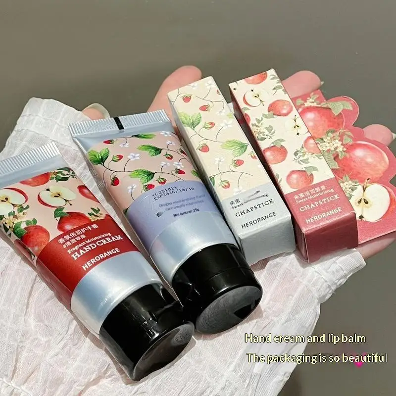 

【HERORANGE Hand Cream Lip Balm Skin Care Moisturizing Plump Lips Lipstick Lip Plumper Lips Hands Skin Care】