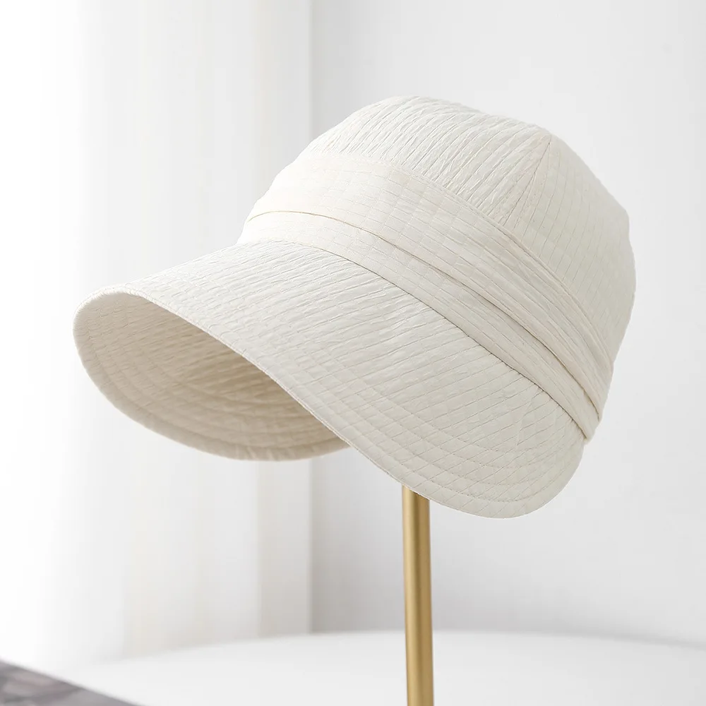 Kapelusz typu Bucket Kobiety Letnie kapelusze przeciwsłoneczne dla kobiet Rybak Czapka z szerokim daszkiem Kapelusz z daszkiem Kobieta Bob Sunhat Outdoor Casual New