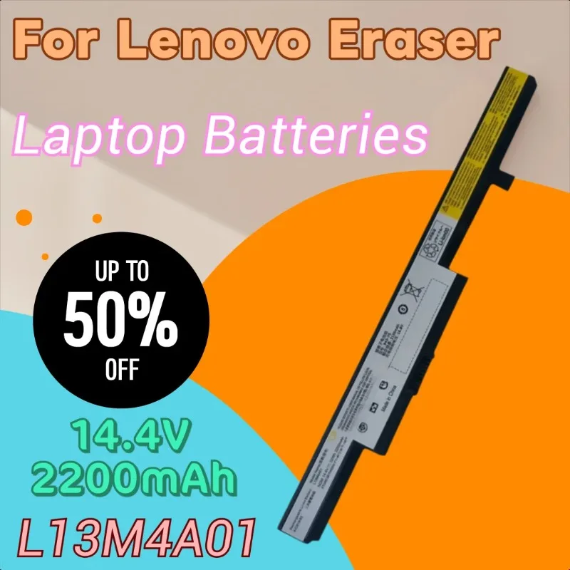 

New Laptop Battery 14.4V 2200mAh for Lenovo Eraser M4400 M4400A M4450 M4450A V4400 V4400A 121500191 L13M4A01 L12L4E55 L12M4E55