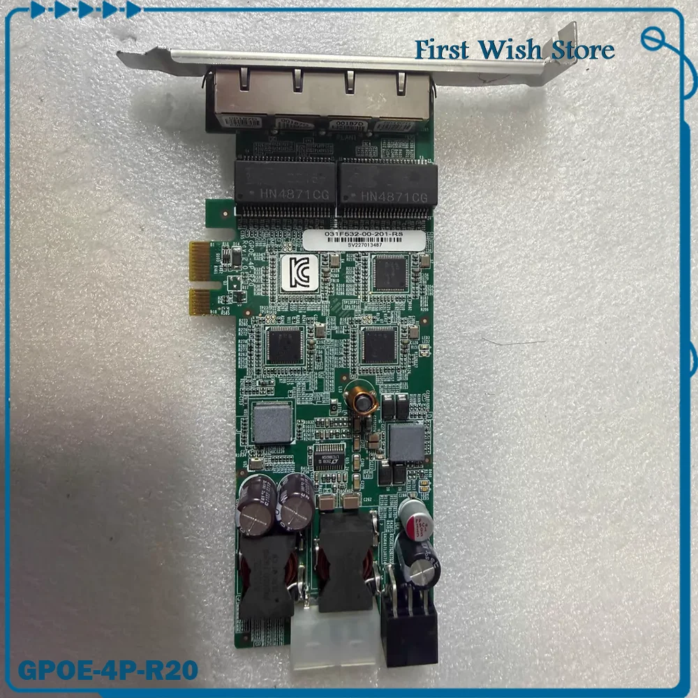 Four-channel network card GPOE-4P-R20