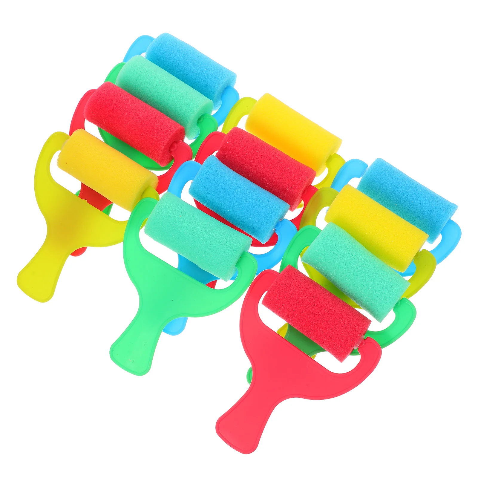 

12pcs Painting Sponge Set Different Sizes Diy Art Tools Reusable Washable Creative Drawing Brush Kit Sponge Paint Roller Doodle