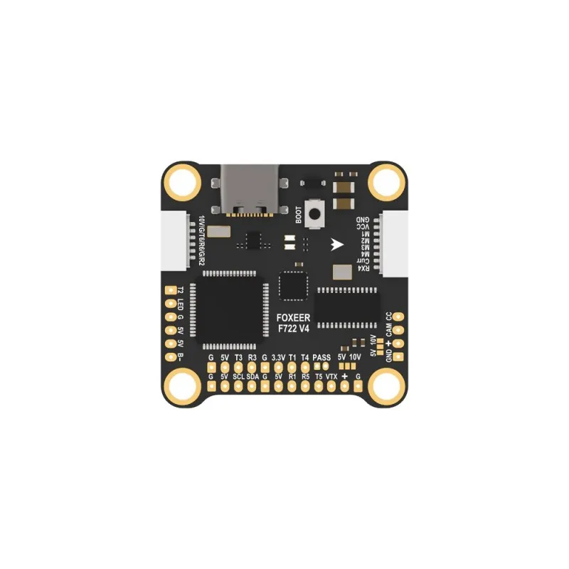 Foxeer F722 V4 MPU6000 FC 8S Dual BEC Barometer X8 Flight Controller 30.5X30.5mm Φ4mm 8S LIPO for FPV Freestyle Drones DIY Parts