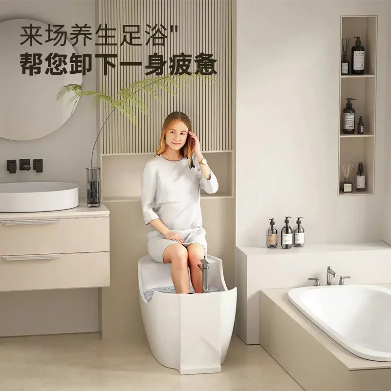 Ceramic multi-functional creative basin, Muslim integrated basin, hand and foot washing, ceramic Middle East small net washing