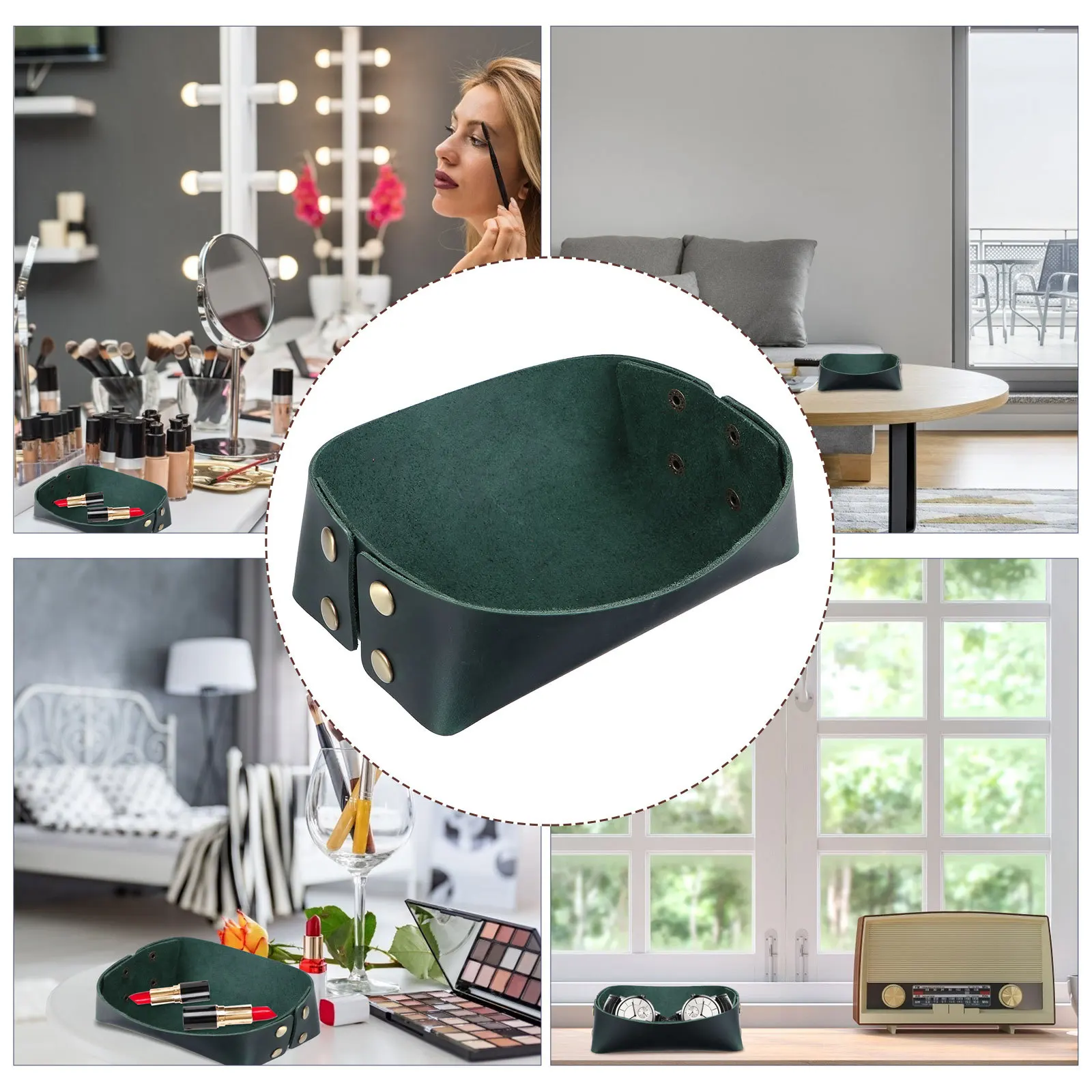 

Storage Tray Jewelry Dish Large Capacity Premium Materials Practical Durable Cosmetics ganizer Necklace Earring Desktop