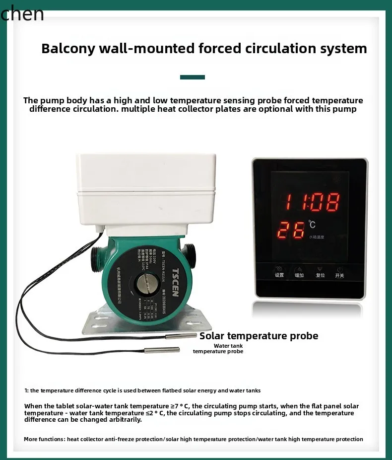 ZML scaldabagno solare a parete per balcone piatto fotoelettrico diviso per uso domestico a doppio scopo