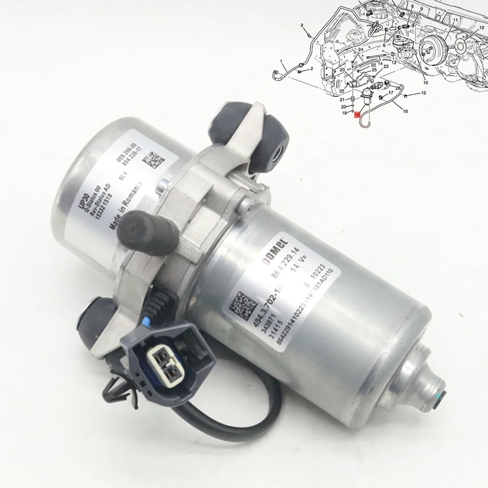 

UP30 Electric Brake Booster Vacuum Pump For Chevrolet Corvette Camaro SS For Dodge Ram 2500 3500 For Ford Mondeo IV S-MAX Galaxy