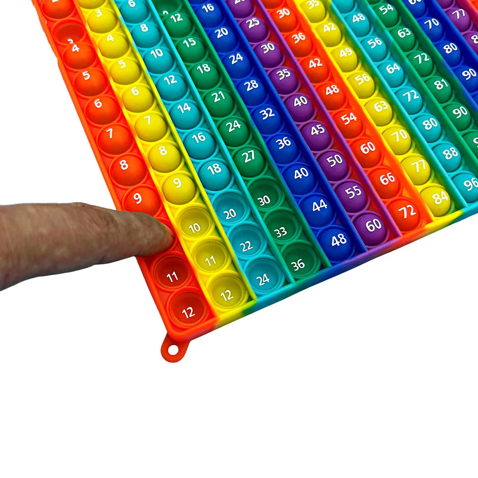Table De Multiplication Pop It 12x12 - Jouet Sensoriel Anti-stress En Silicone, éducatif Et Ludique, Pour Apprendre En S’amusant Dès 3 Ans