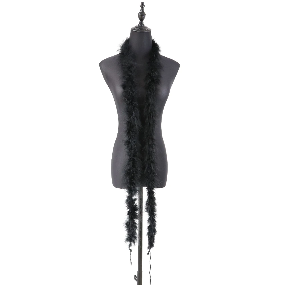 11 gram kalkoenveer boa pluizige maraboe veren sjaal bruiloft kleding accessoires vakantie decoraties naaien versieringen 2 meter
