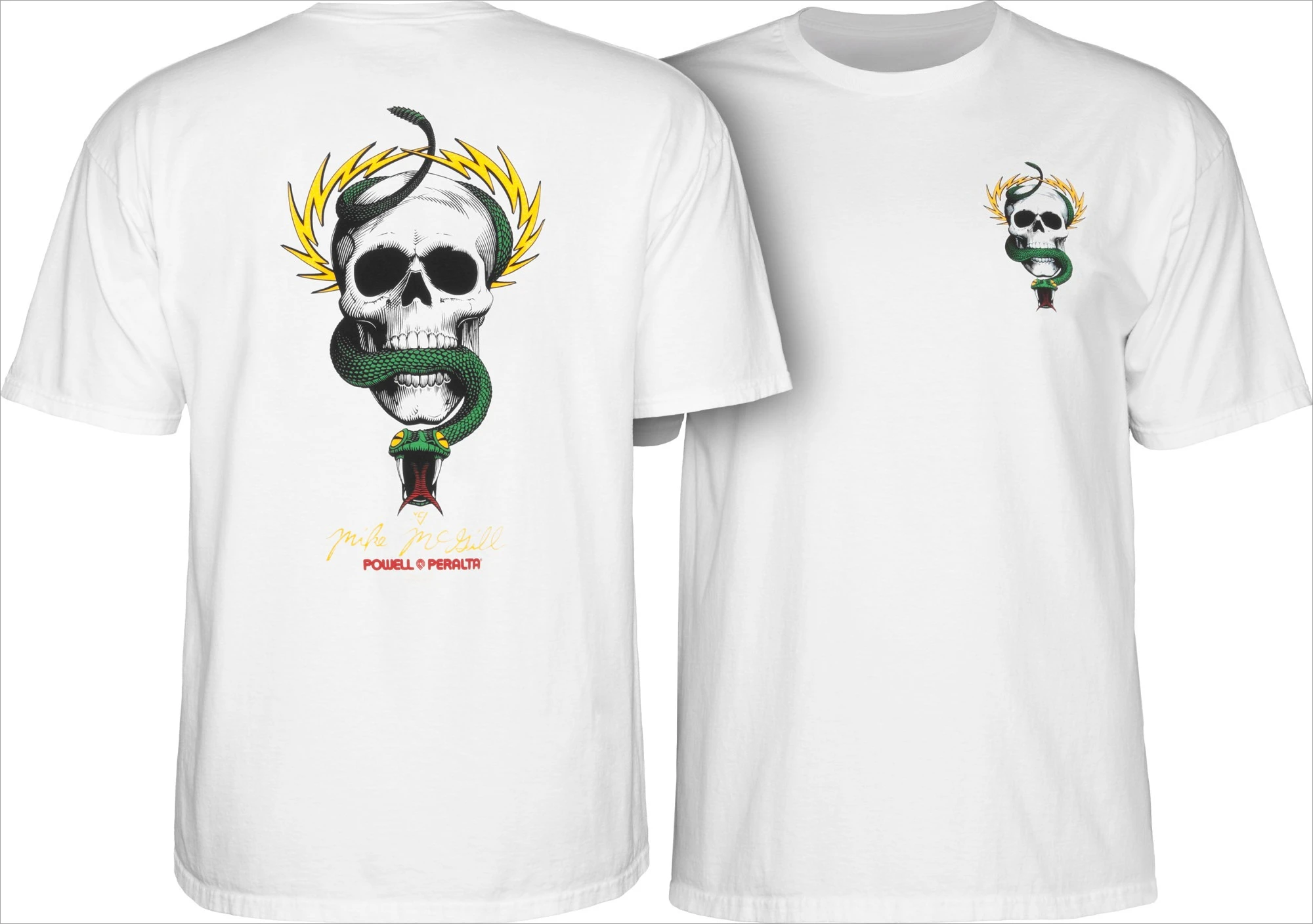 

Лето 2022, футболка Powell Peralta Mike McGill Skull & Snake, мужские и женские хлопковые футболки с короткими рукавами, брендовая футболка, летняя футболка