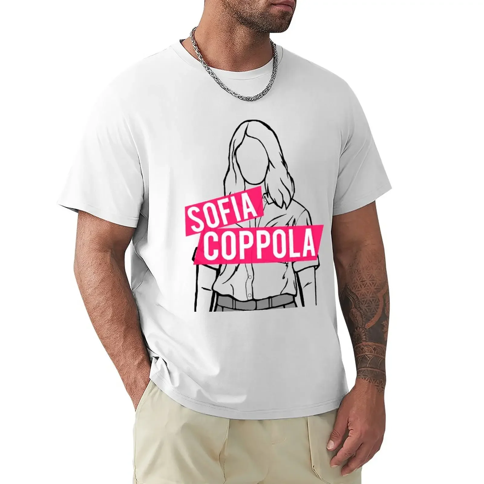 Sofia Coppola Portrait T-Shirt vintage funnys T-shirts for men cotton vintage clothes sweat mens champion t shirts