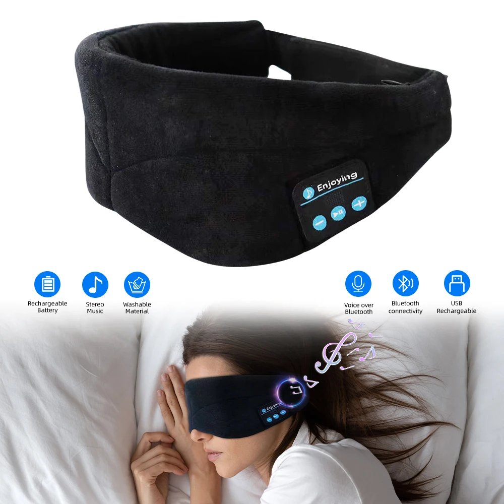 Bluetooth Headphones Eye Mask for Sleeping,  Wireless Earphones Sleeping Mask Free Shipping, Ear Buds for Travel,Yoga, Gifts