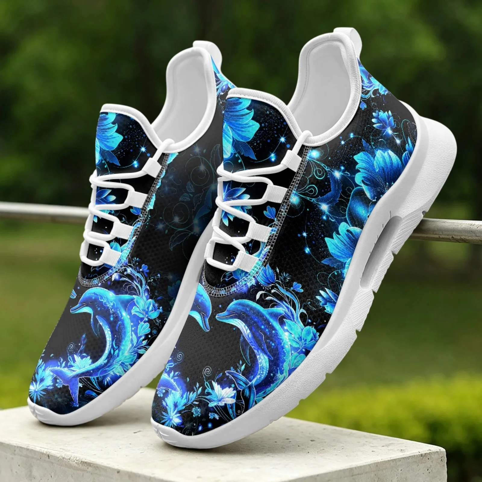 XIXIRIMIDO Women's Lace-up Casual Shoe Nurse Shoes Women's Sandals Men's Sneakers and Casual Shoes Tenis Feminino Dolphin