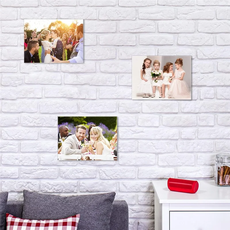 4 X 6 Inch Acrylic Sign Holder Wall Mount,Clear Wall Frame With Double Sided Adhesive Tape For Office, Home 10Pack-ABGL