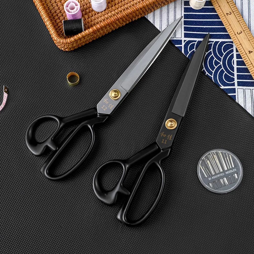 

2Pcs Sewing Scissors Premium Manganese Steel Fabric Shears for Quilting Dressmaking Tailoring Craft Cutting Patterns Denim Paper
