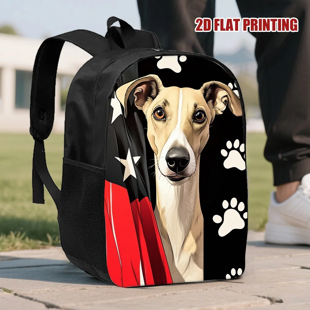 

A patriotic-themed dog bag with ample storage space and comfortable straps, perfect for long trips and daily use. Suitable