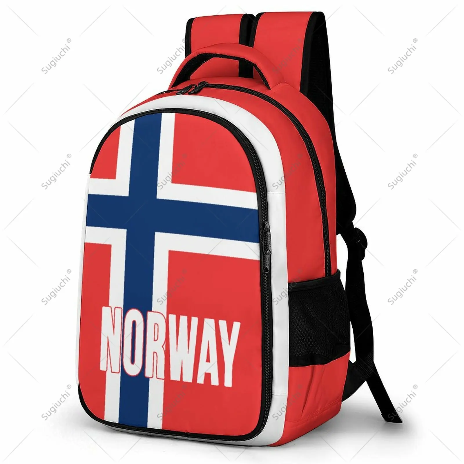 

Backpack Norway Flag Student Schoolbag Smart Business Travel Leisure Backpack Laptop Back Pack Office Work Bag