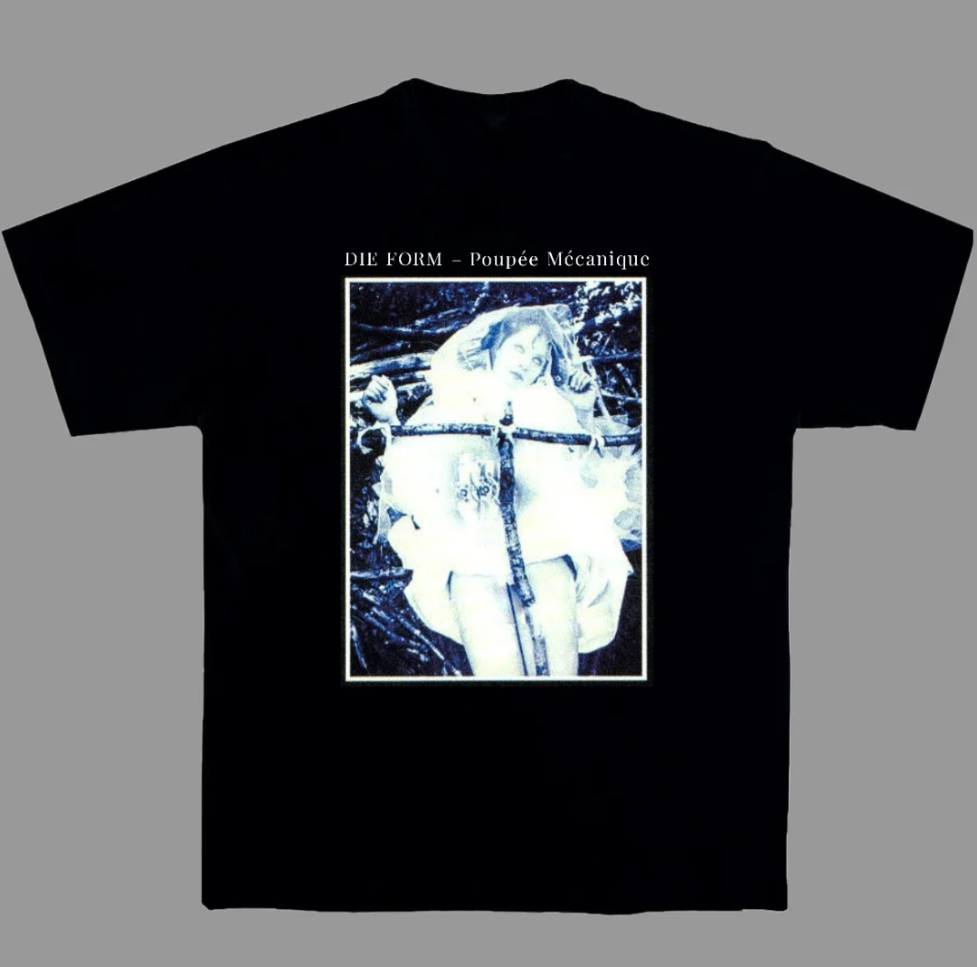 French Industrial Band Die Form Retro Music Art Summer Casual T-shirt Men's and Women's Luxury Brand Top