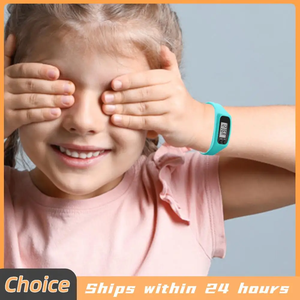 LED Pedometer Bracelet Wrist Calorie Counter Multi-Function Walking Running Pedometer Fitness Watch for Outdoor Sports