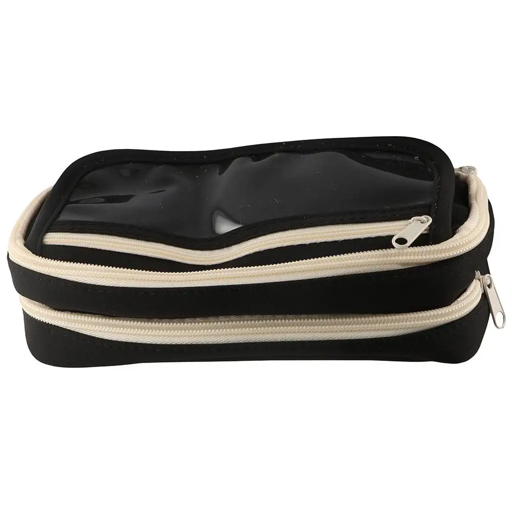 Large Capacity Panda Pencil Cases Multifunctional With Front Pocket Cartoon Pencil Case Creative Capybara Stationery Storage Bag