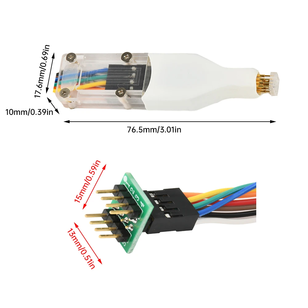 SOP8/WSON8/QDFN8 رقاقة SMD الربيع دبوس حرق في قراءة/كتابة اختبار التحقيق مبرمج مناسبة لاختبار الكتابة برنامج حرق في