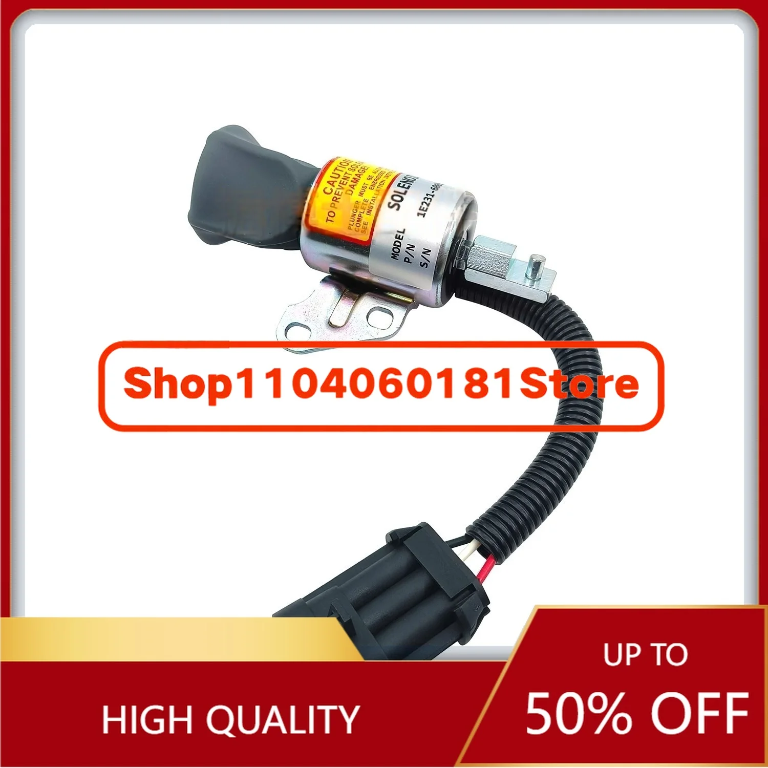17 Excavator 20 High-Quality Flame Out Switch Solenoid Valve 7000782 1E231-60011 Excavator Parts
