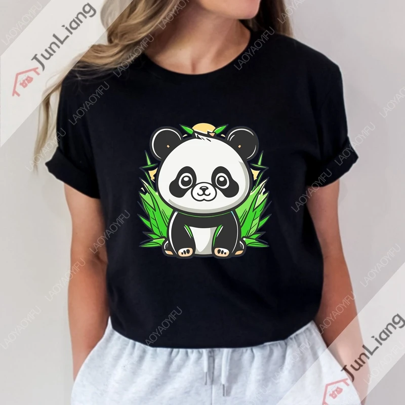 

Panda Cartoon Mens Clothes Graphic T Shirts Men T-shirt Y2k Manga Streetwear Men's Clothing Short Sleeve Tee Funny Gifts Women's