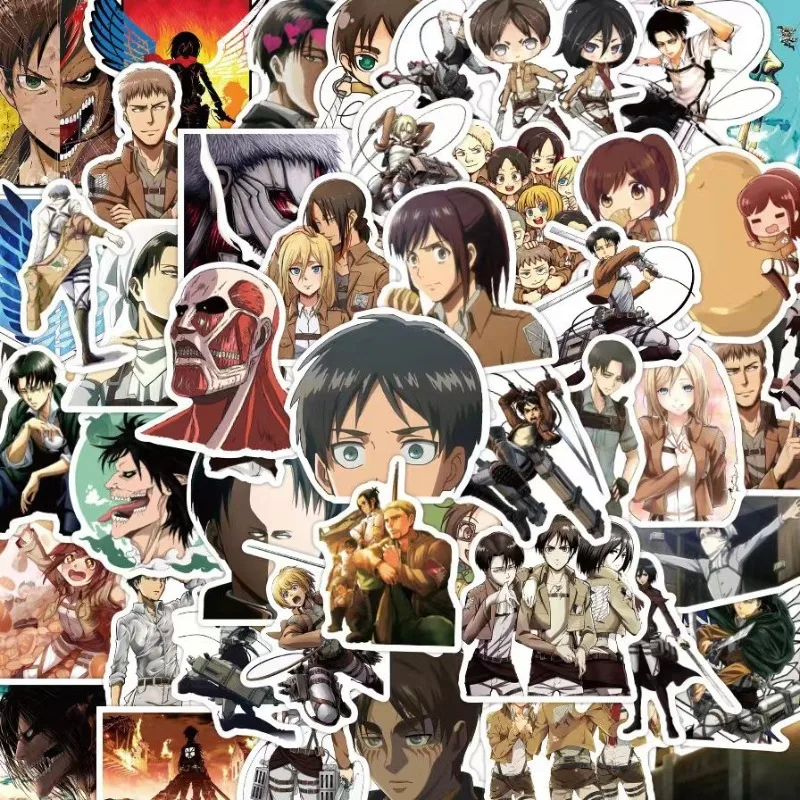

Attack on Titan Anime Stickers Eren Stickers Aesthetic Levi Scrapbooking Supplies Stationery Kids Friends Gift for Fans Diy Cos