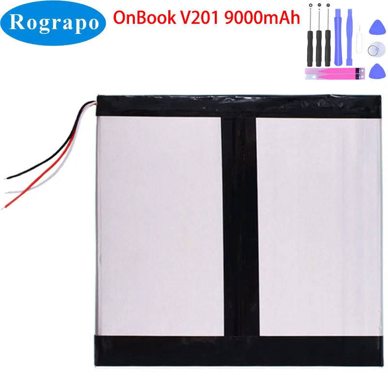 

3.8V 9000mAh Li-Polymer Replacement Laptop Battery For OnBook V201 Tablet PC Accumulator 3 Wires