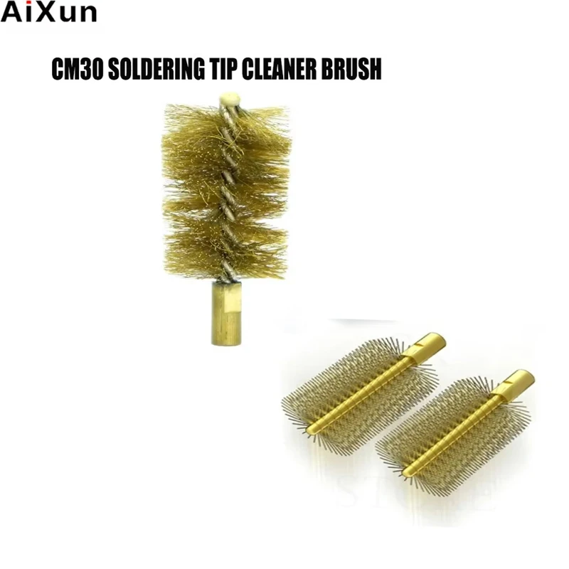 

Aixun CM30 Cleaning Brush With Replaceable Welding Nozzle Suitable For C210 C115 C245 T12 Automatic Desoldering Cleaning Tool