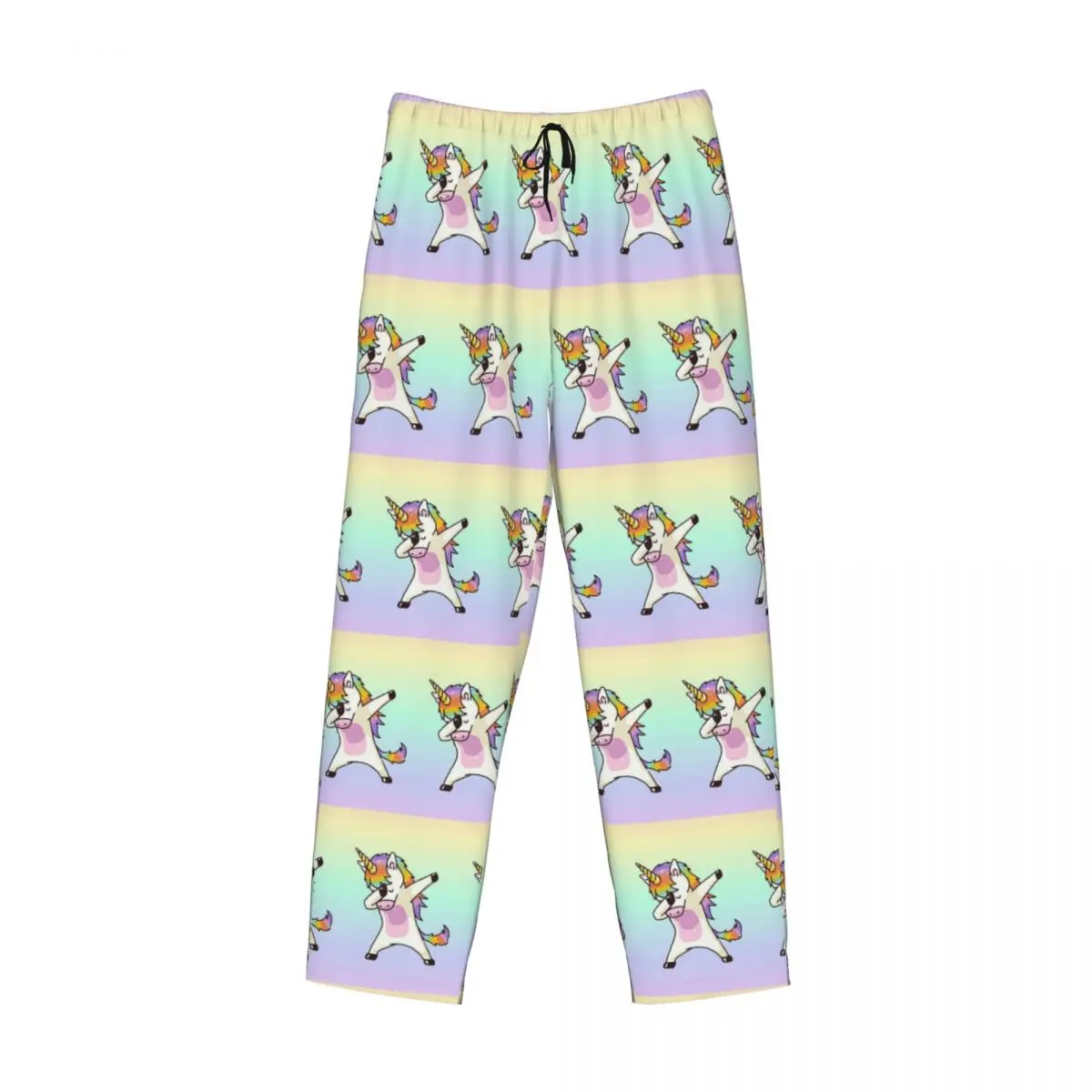 Custom Adley Unicorns Kids Pajama Pants Men Sleepwear Sleep Lounge Bottoms with Pockets