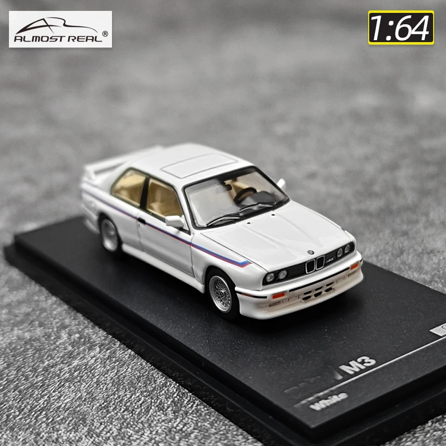 AR BOX 1/64 Almost Real M3 E30 Black diecast model car model