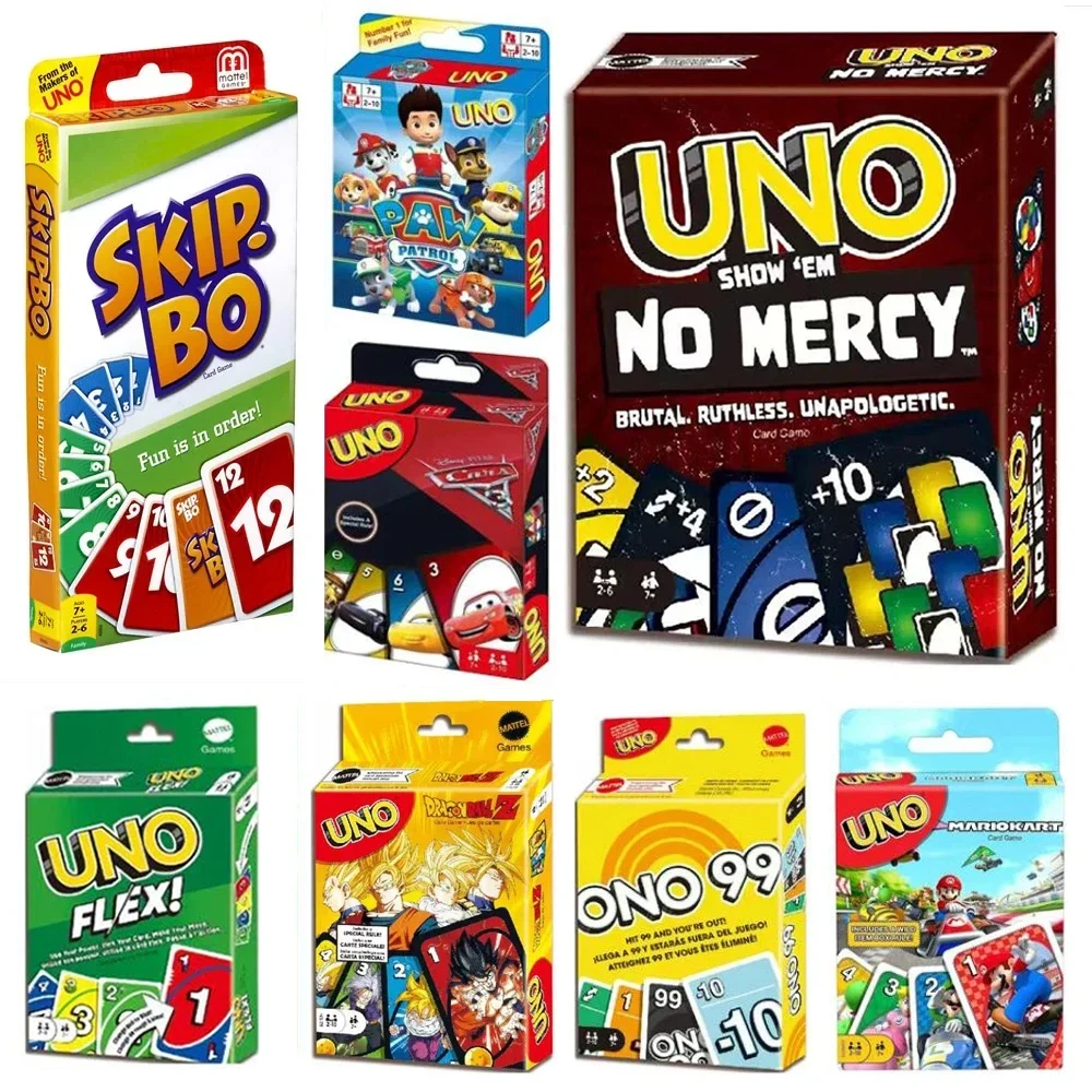 uno no mercy card game Anime Cartoon Board Game Pattern Family Funny Entertainment uno no mercy game uno Card Game Christma Toy