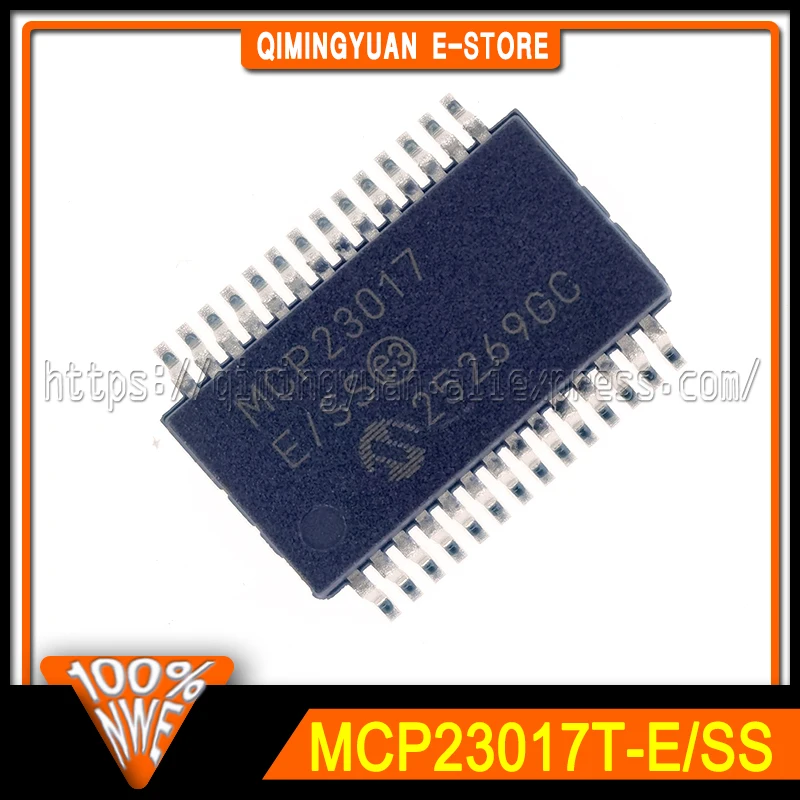 1~20PCS/LOT MCP23017T-E/SS 16-bit I/O expander chip MCP23017-E/SS MCP23017 SSOP-28 100% New Spot stock