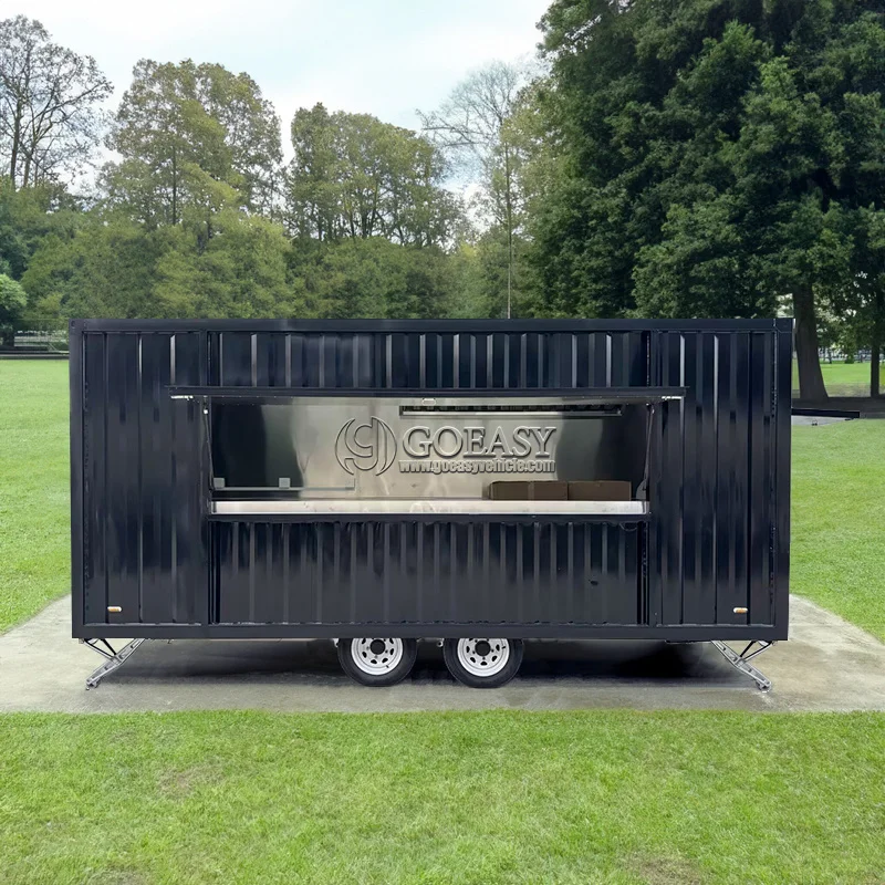 Popular Street Outdoor Fast Food Truck Crepes Snack Food Truck Mobile Kitchen Cooking Equipment Price in USA