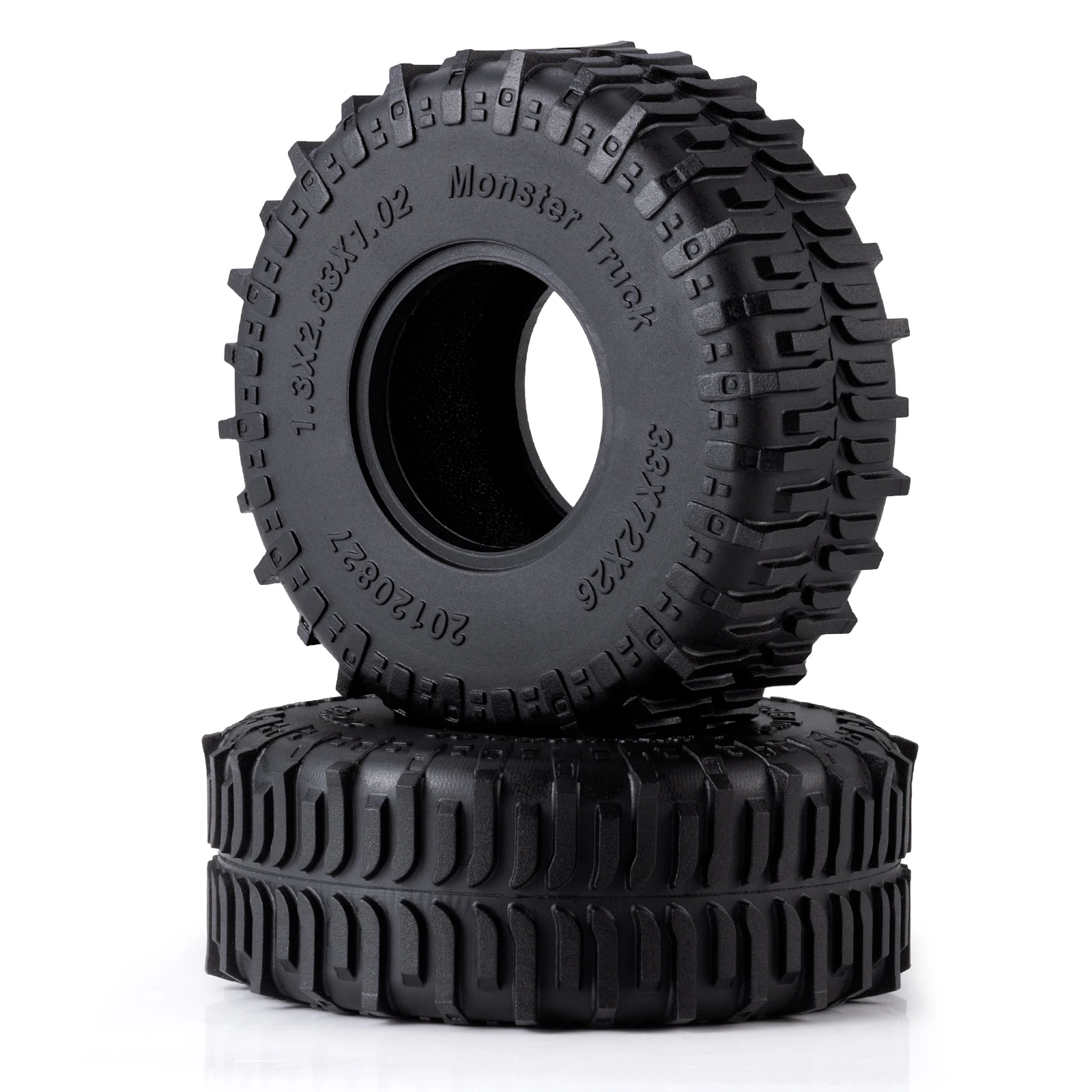 YEAHRUN 4Pcs 1.3" Rubber Tyres Rubber Tires for 1/24  Traxxas TRX4-M RC Car Upgrade Parts