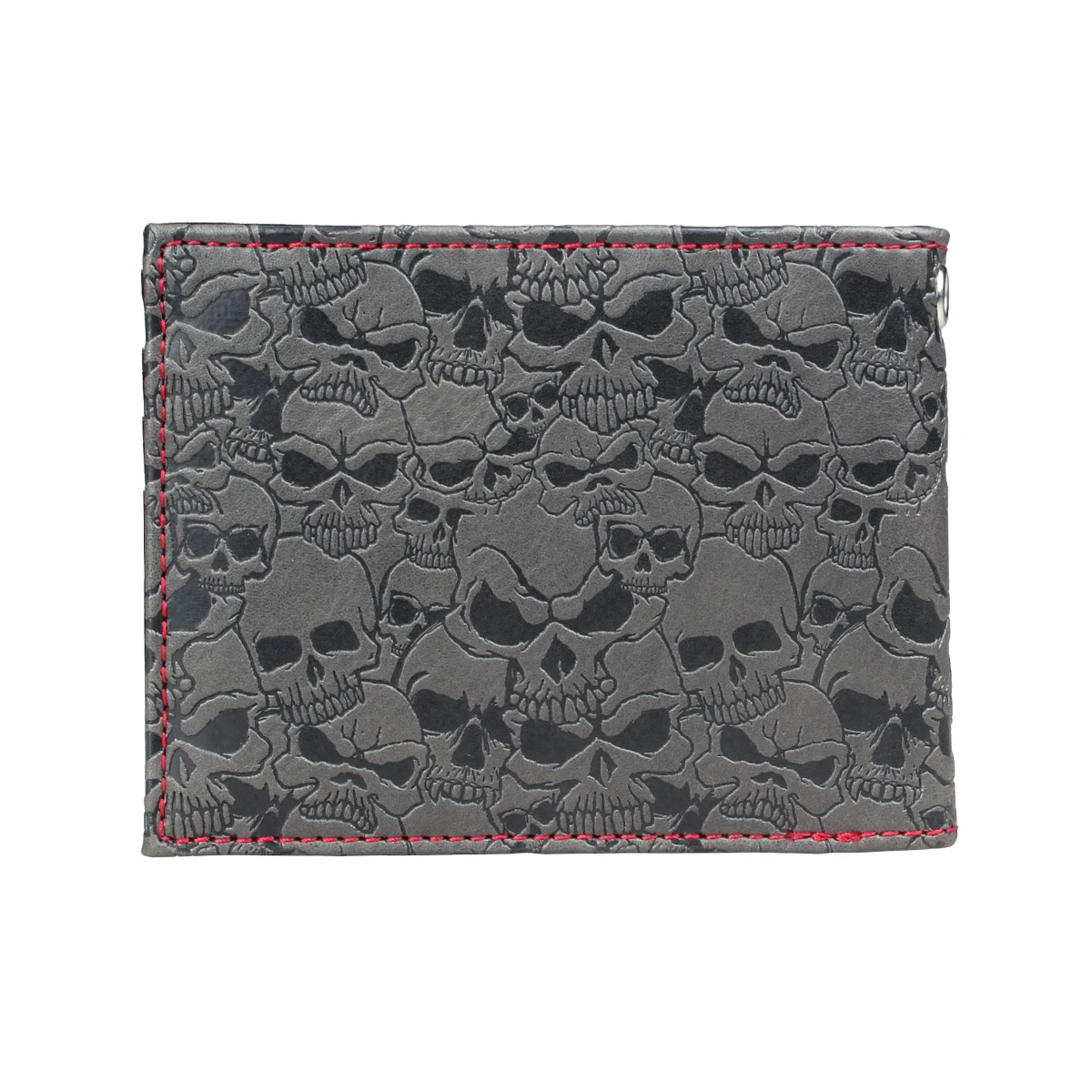 Skull Double Fold Wallet ，Versatile Credit Card Holder