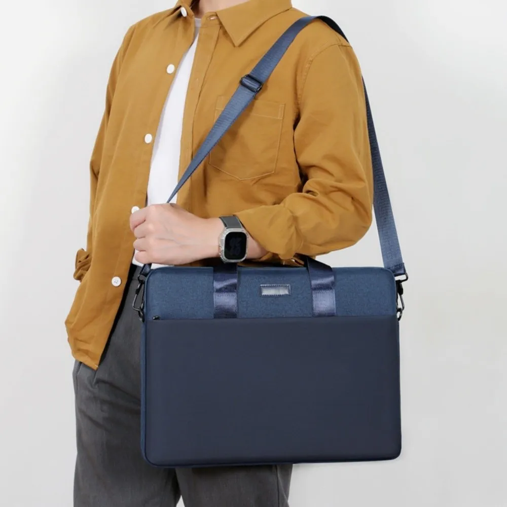 With Shoulder Strap Portable Laptop Bags Shockproof Wear-resistant Business Laptop Bag Waterproof Briefcase Laptop Shoulder Bag