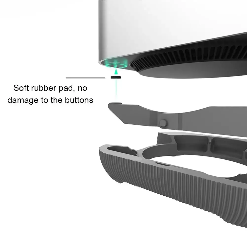 مع زر الطاقة لطيف الكرتون بطة قاعدة قوس لابل ماك ميني M4 قاعدة التبريد قوس الجبهة الإبداعية لطيف ثلاثية الأبعاد الطباعة