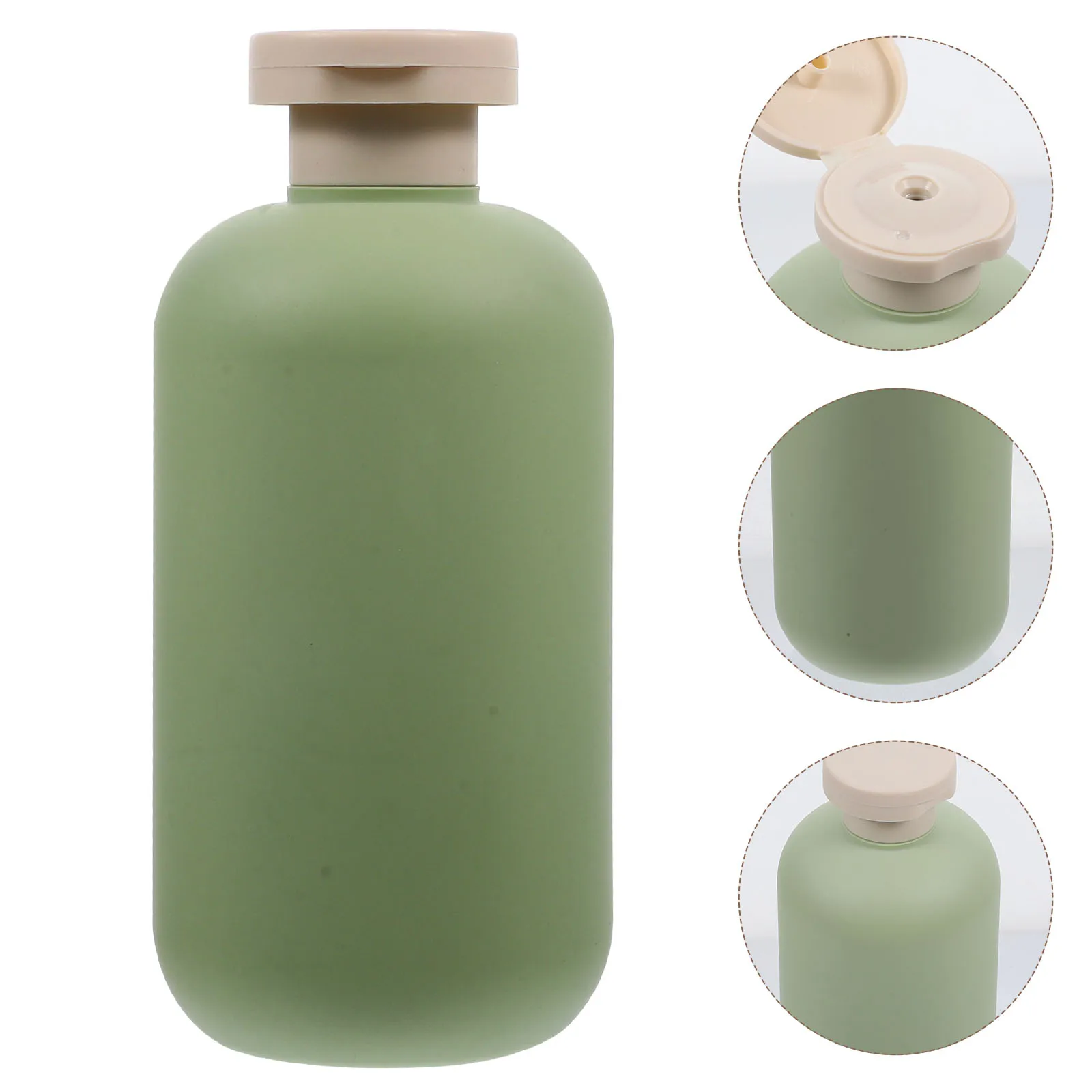 

4pcs Leakproof Travel Squeeze Bottles Flip Cap Toiletry Containers Refillable Portable Shampoo Body Wash Conditioner Lotion