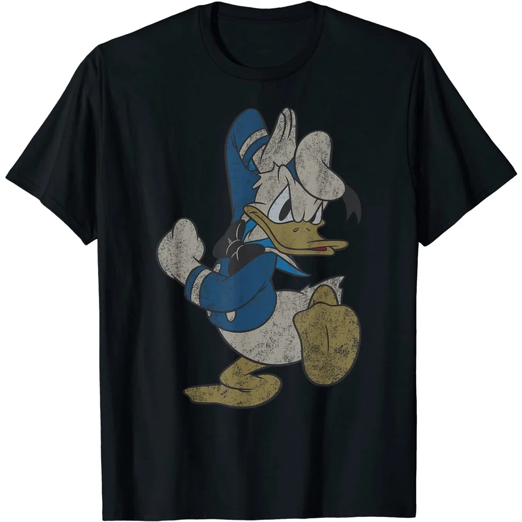 

Boy Girl Donald Duck Cartoon Kids Summer T-Shirt Family Parent-Child Clothing Casual Comfortable Vintage Short Sleeve Men Women