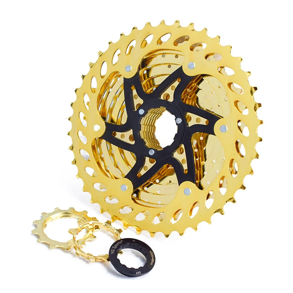 VG SPORTS-ruedas libres para bicicleta de montaña, Cassette ligero resistente al desgaste, color dorado, 8/9/10/11 velocidades