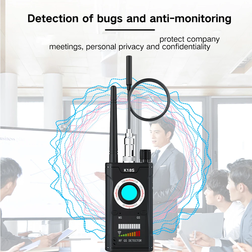 K18s Multi-function Anti Detector Camera GSM Audio Bug Finder GPS Signal lens RF Tracker Detect Wireless Camera