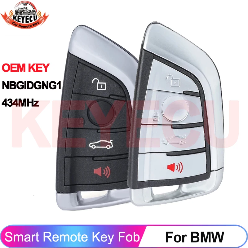 

KEYECU Genuine OEM NBGIDGNG1 434MHz For BMW X5 X6 3 5 Series 2014 2015 2016 2017 2018 2019 Fob Model: IDGNG1 Smart Remote Key