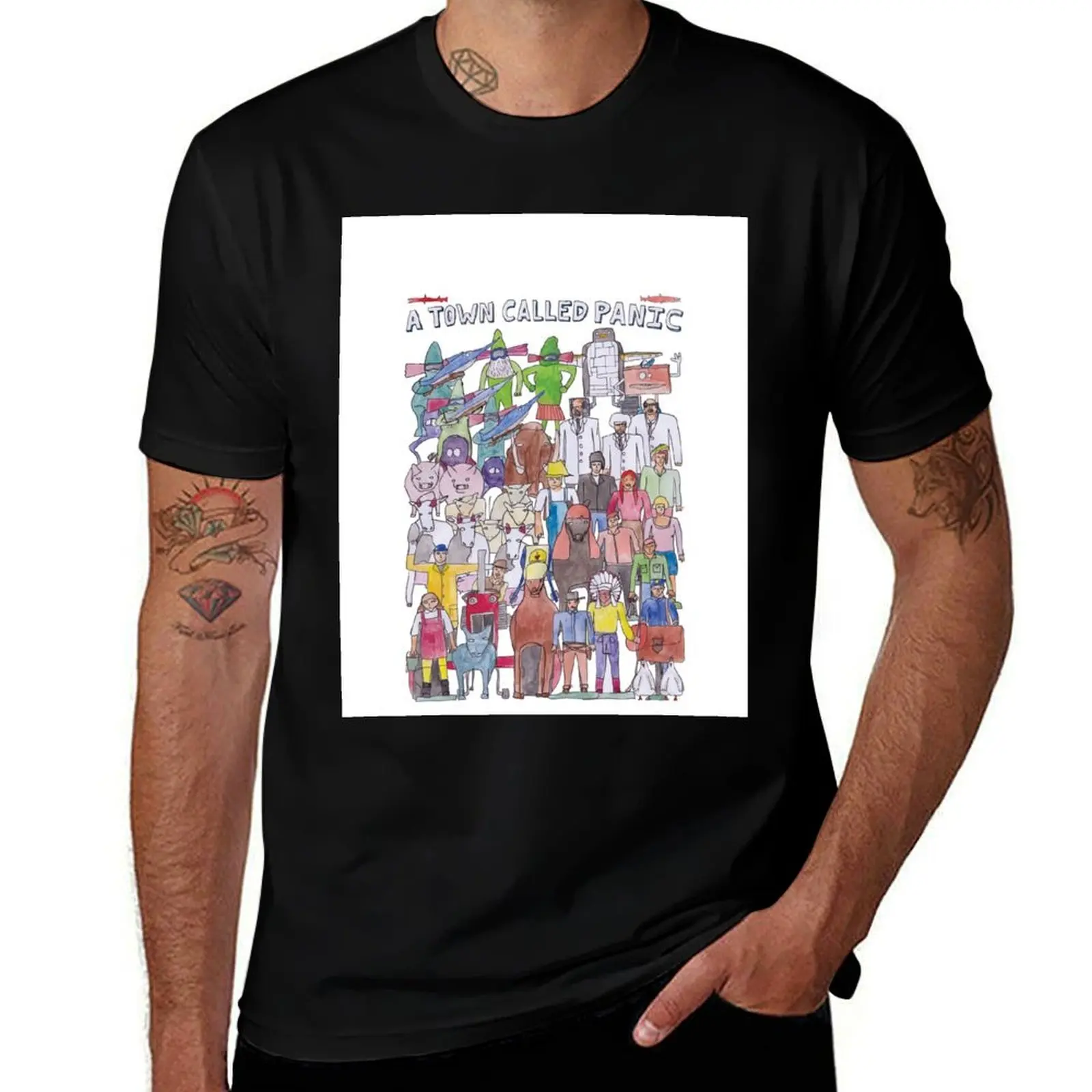 

Illustration Called T-Shirt A man men shirt shirts cotton Town man t t man shirt g Panic t quality high for Team summer