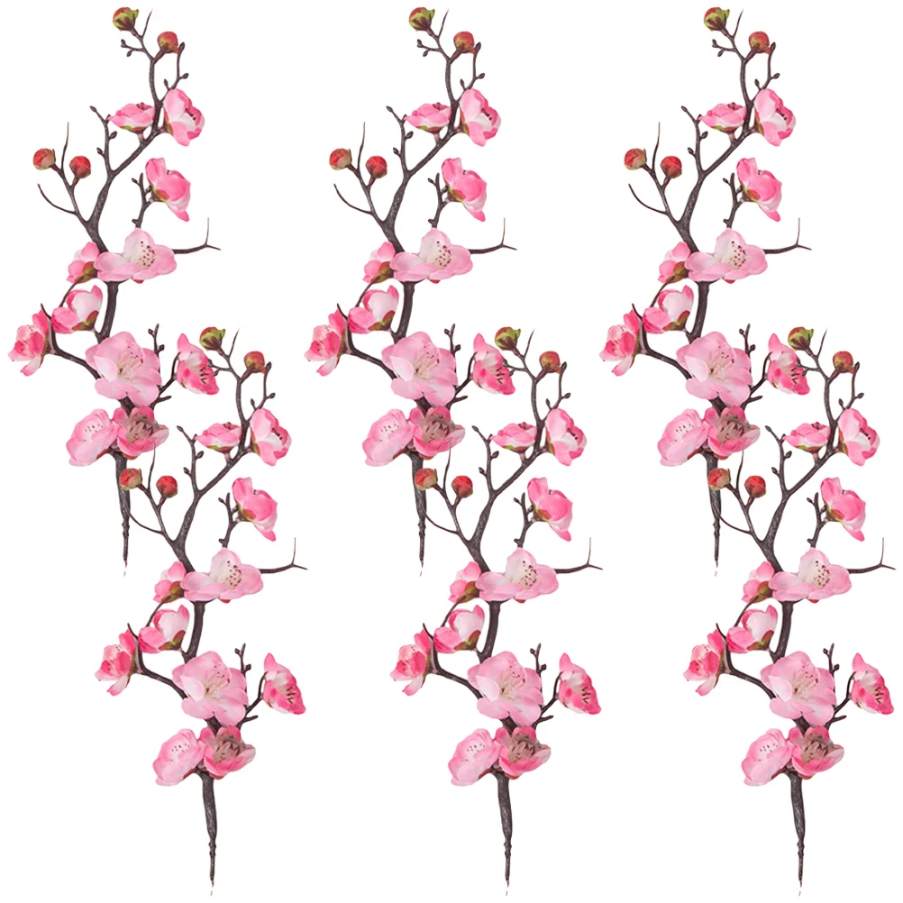 6 Pcs Topper Cake Decoration Ornaments Christmas Centerpieces Pink Plastic Bride